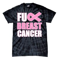 Fuck Breast Cancer Fight Logo Tie-Dye T-Shirt