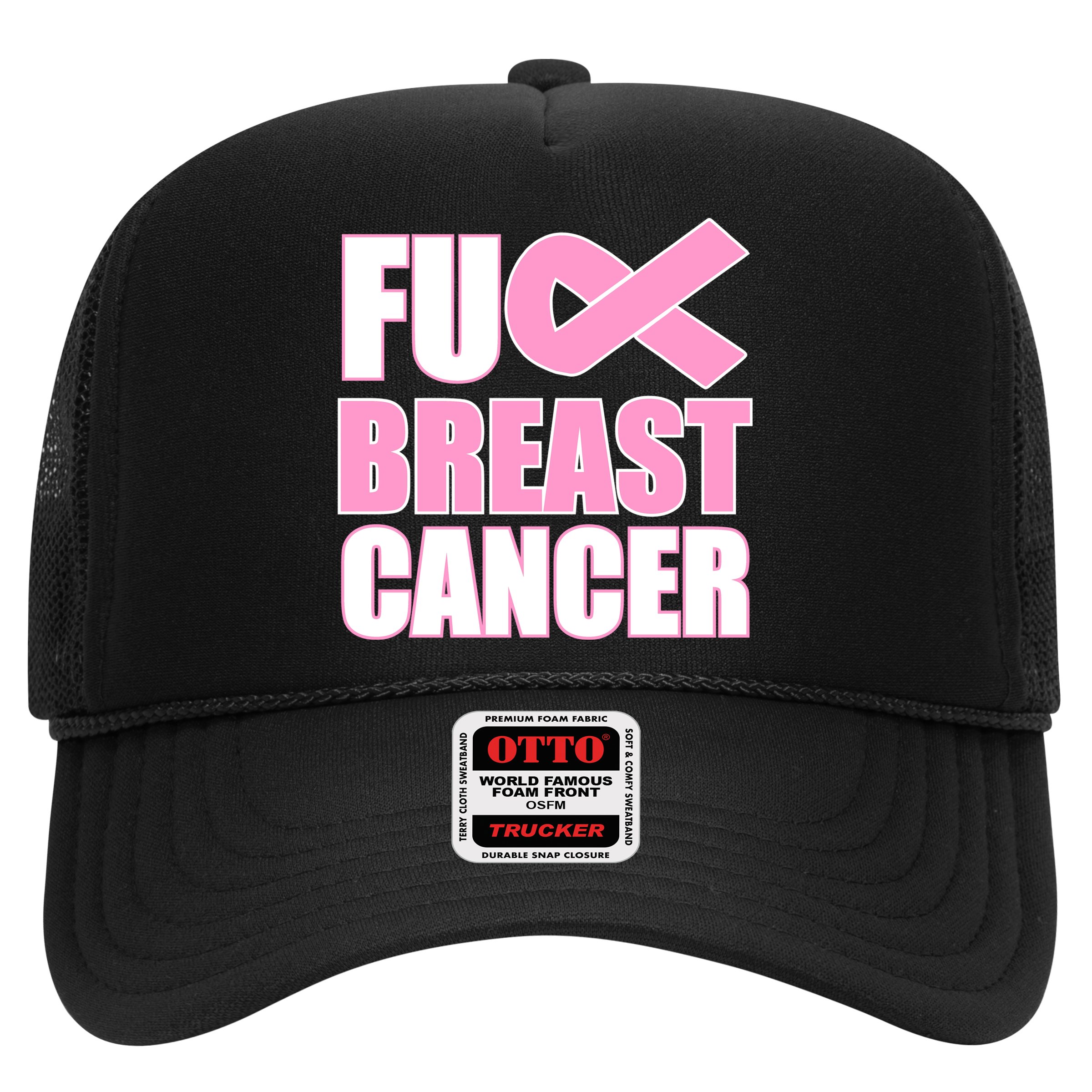 Fuck Breast Cancer Fight Logo Hat