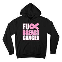 Fuck Breast Cancer Fight Logo Tall Hoodie