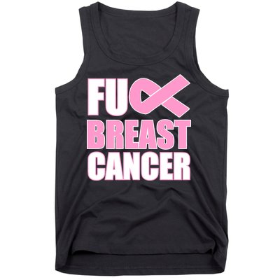 Fuck Breast Cancer Fight Logo Tank Top