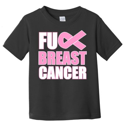 Fuck Breast Cancer Fight Logo Toddler T-Shirt