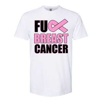 Fuck Breast Cancer Fight Logo Softstyle CVC T-Shirt