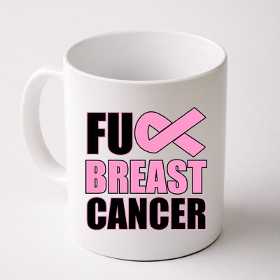 Fuck Breast Cancer Fight Logo Coffee Mug