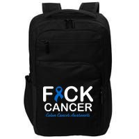 Fuck Cancer Colon Cancer Awareness Impact Tech Backpack