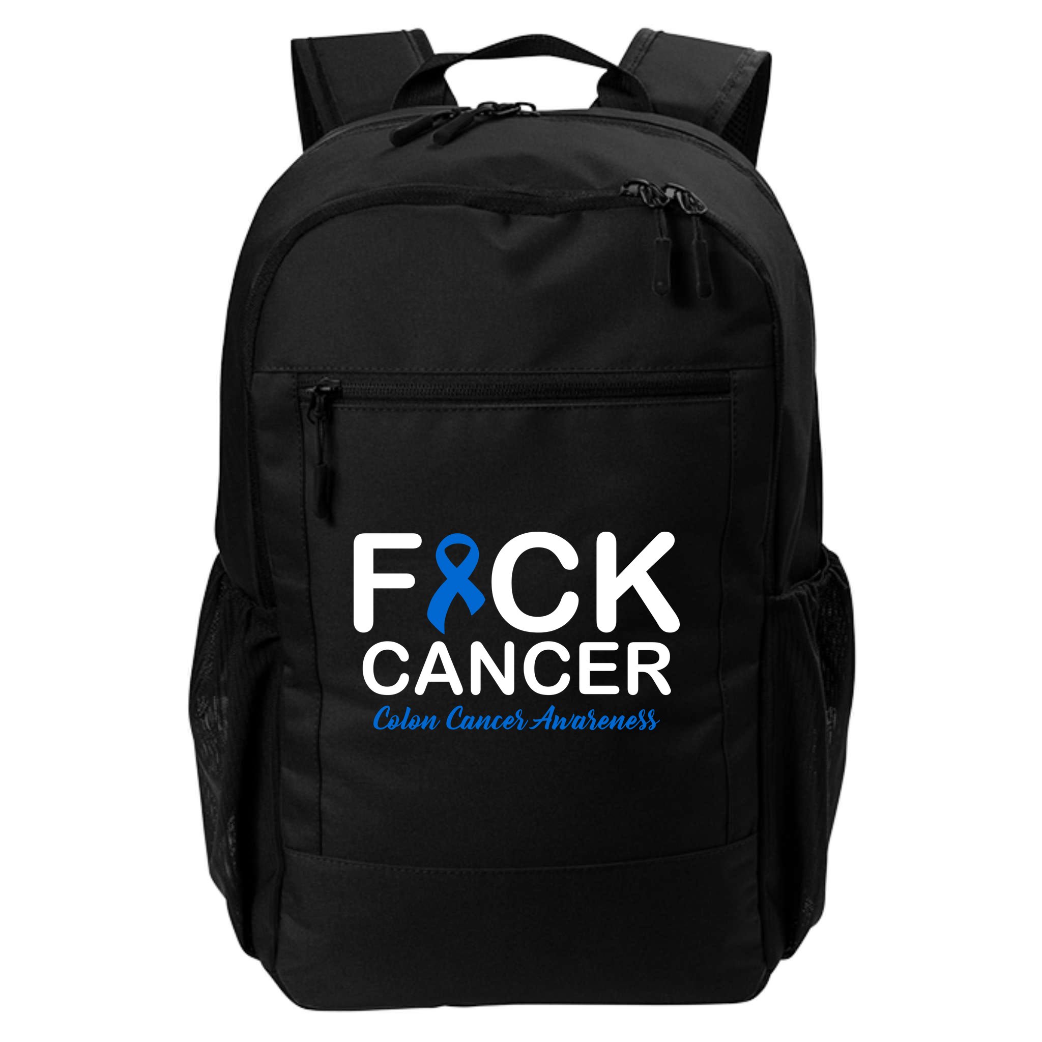 Fuck Cancer Colon Cancer Awareness Backpack
