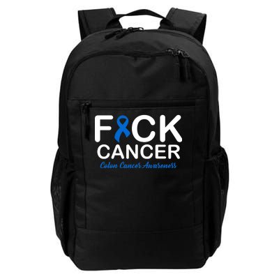 Fuck Cancer Colon Cancer Awareness Daily Commute Backpack