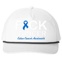 Fuck Cancer Colon Cancer Awareness Snapback Five-Panel Rope Hat