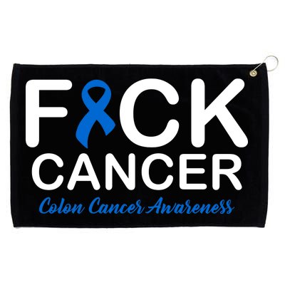 Fuck Cancer Colon Cancer Awareness Grommeted Golf Towel