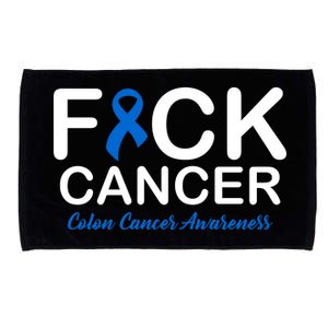 Fuck Cancer Colon Cancer Awareness Microfiber Hand Towel