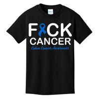 Fuck Cancer Colon Cancer Awareness Kids T-Shirt