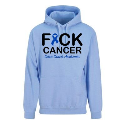 Fuck Cancer Colon Cancer Awareness Unisex Surf Hoodie