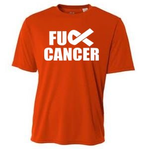 Fuck Cancer Fight Logo Cooling Performance Crew T-Shirt