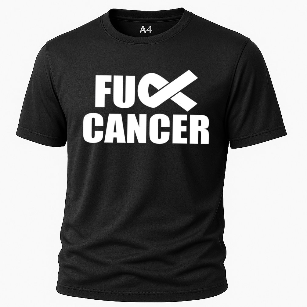 Fuck Cancer Fight Logo Cooling Performance Crew T-Shirt