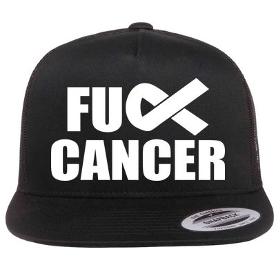 Fuck Cancer Fight Logo Flatbill Hat