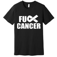 Fuck Cancer Fight Logo Premium T-Shirt