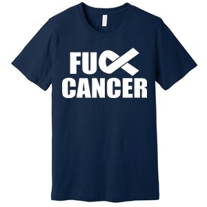 Fuck Cancer Fight Logo Premium T-Shirt