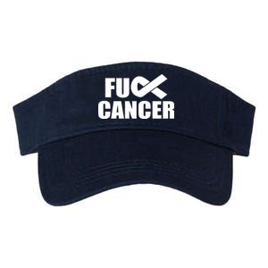 Fuck Cancer Fight Logo Valucap Bio-Washed Visor