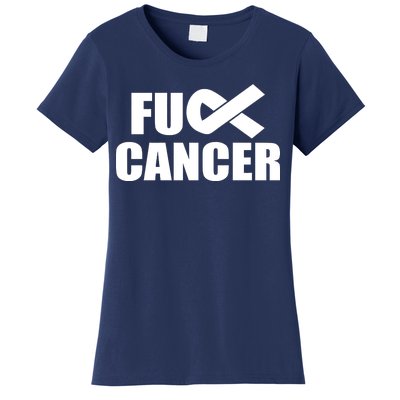 Fuck Cancer Fight Logo Women's T-Shirt