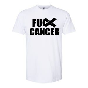 Fuck Cancer Fight Logo Softstyle CVC T-Shirt