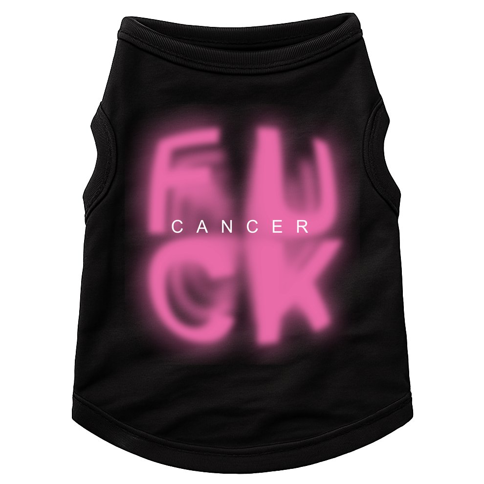 Fuck Cancer Logo Doggie Tank