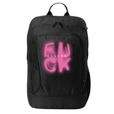 Fuck Cancer Logo City Backpack