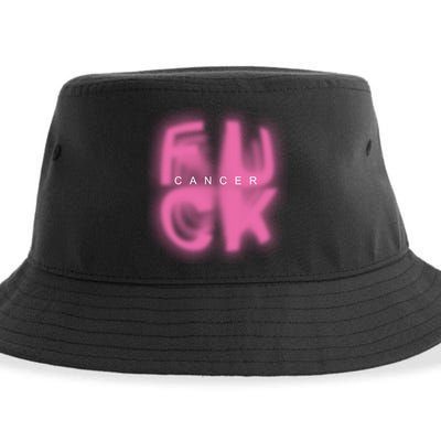 Fuck Cancer Logo Sustainable Bucket Hat