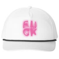 Fuck Cancer Logo Snapback Five-Panel Rope Hat