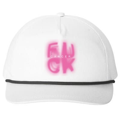 Fuck Cancer Logo Snapback Five-Panel Rope Hat