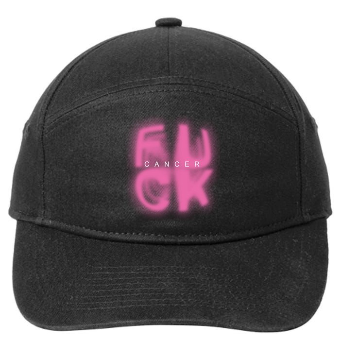 Fuck Cancer Logo 7-Panel Snapback Hat