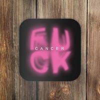 Fuck Cancer Logo Coaster