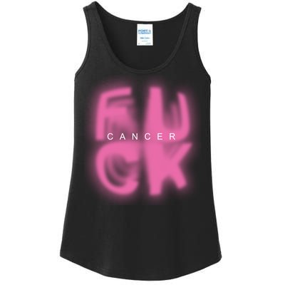 Fuck Cancer Logo Ladies Essential Tank