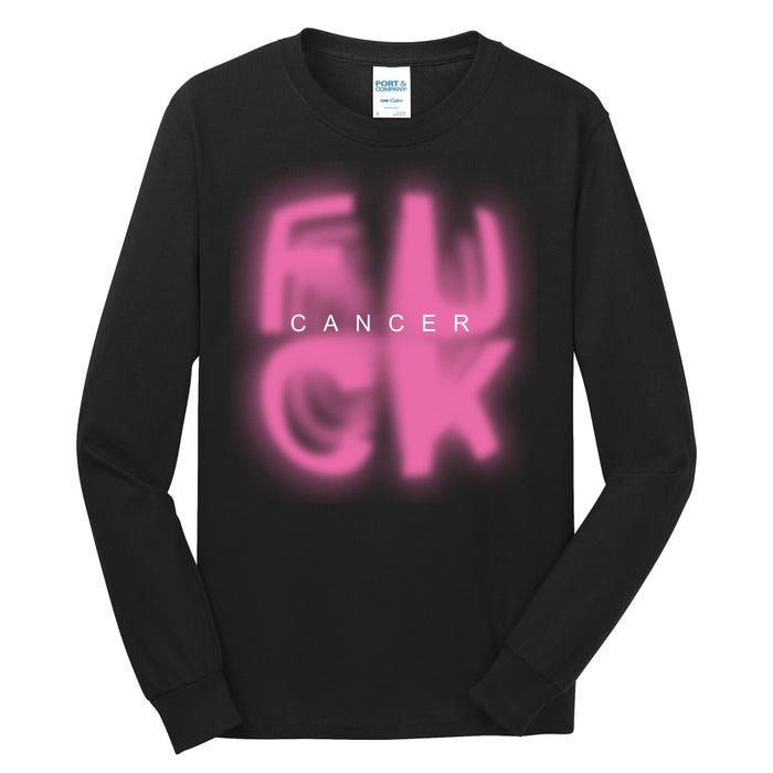 Fuck Cancer Logo Tall Long Sleeve T-Shirt