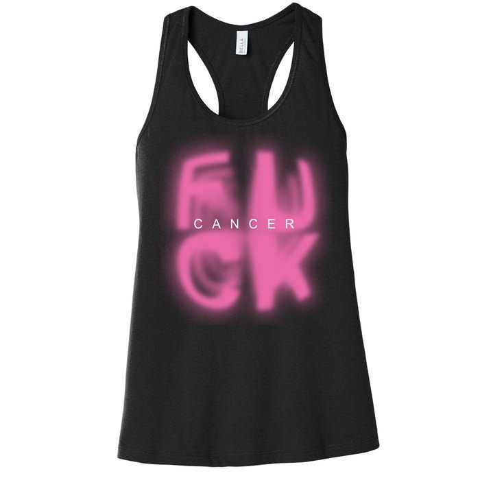 Fuck Cancer Logo Women's Racerback Tank