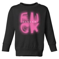 Fuck Cancer Logo Toddler Sweatshirt