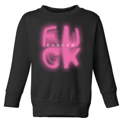 Fuck Cancer Logo Toddler Sweatshirt