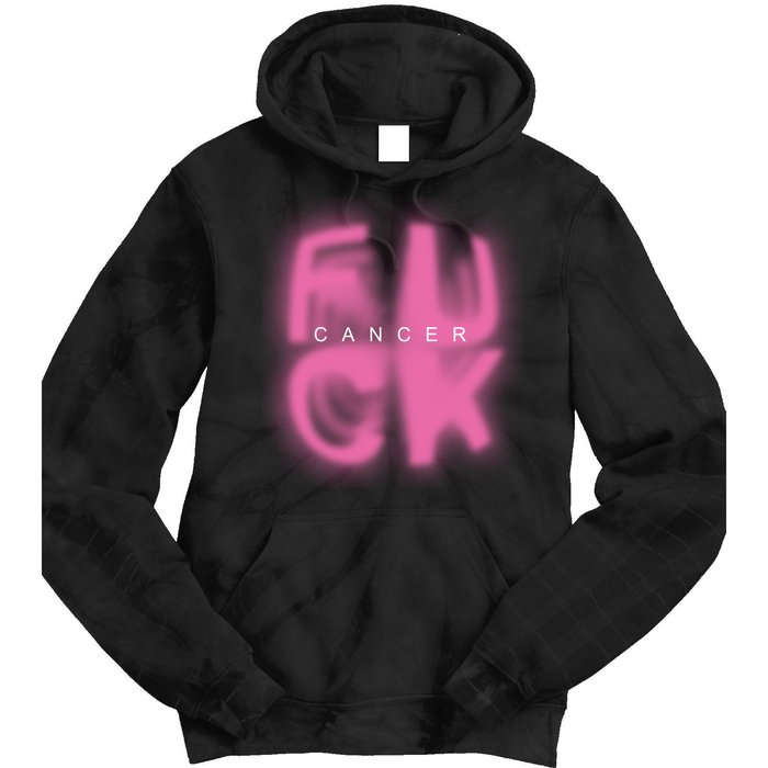 Fuck Cancer Logo Tie Dye Hoodie