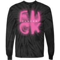 Fuck Cancer Logo Tie-Dye Long Sleeve Shirt