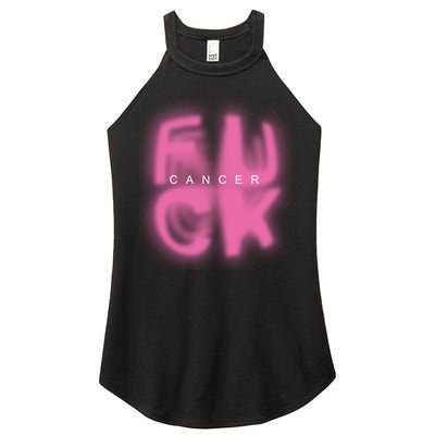 Fuck Cancer Logo Women's Perfect Tri Rocker Tank