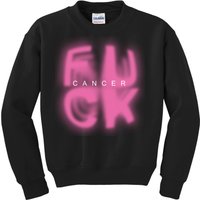 Fuck Cancer Logo Kids Sweatshirt