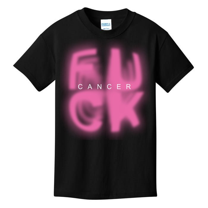 Fuck Cancer Logo Kids T-Shirt