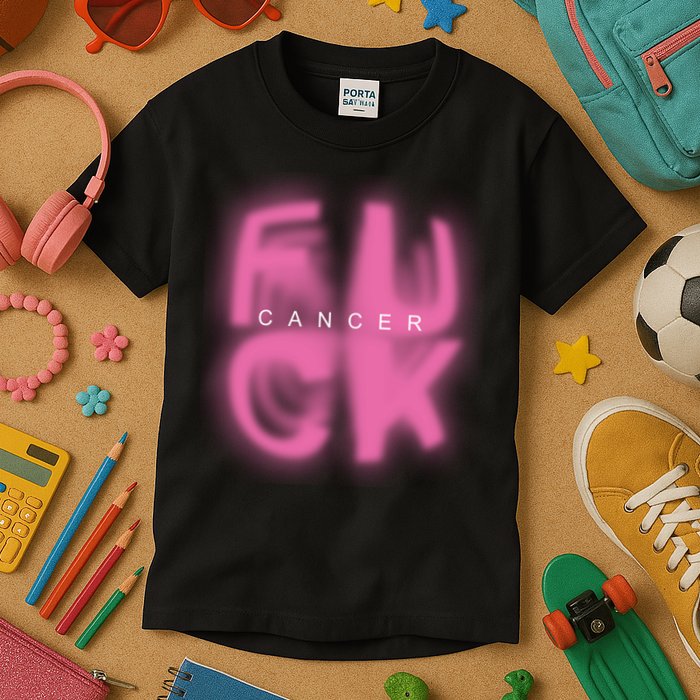 Fuck Cancer Logo Kids T-Shirt