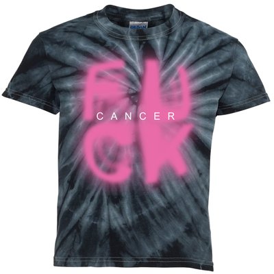 Fuck Cancer Logo Kids Tie-Dye T-Shirt