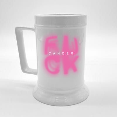 Fuck Cancer Logo Beer Stein