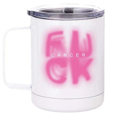 Fuck Cancer Logo 12 oz Stainless Steel Tumbler Cup