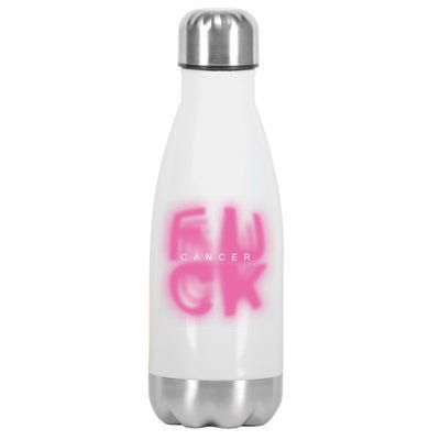 Fuck Cancer Logo Stainless Steel Insulated Water Bottle