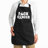 Fuck Cancer Ribbon Middle Finger Apron