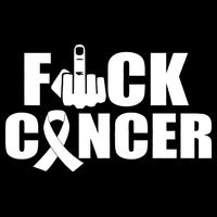 Fuck Cancer Ribbon Middle Finger Apron