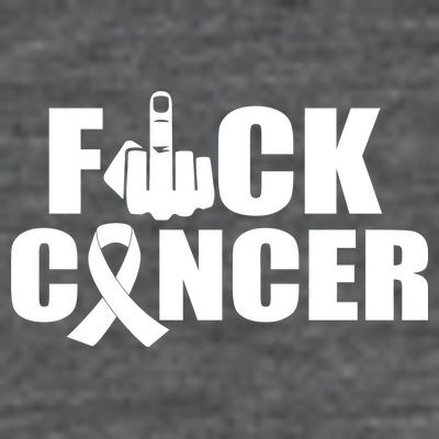 Fuck Cancer Ribbon Middle Finger T-Shirt