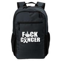 Fuck Cancer Ribbon Middle Finger Backpack