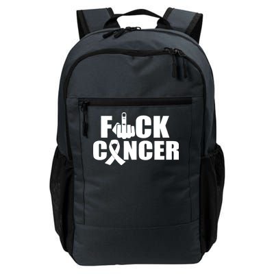 Fuck Cancer Ribbon Middle Finger Daily Commute Backpack